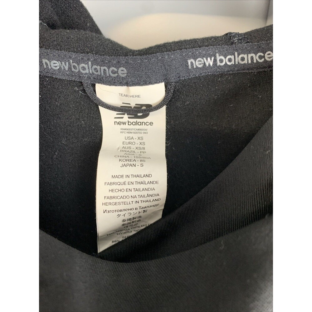 New Balance Womens Asymmetrical Side Zip Hoodie Black Performance Jacket XS - Picture 3 of 7